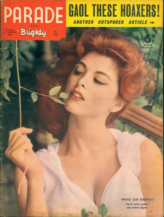 PARADE UK magazine side cover Issue 1057 12 March 1960