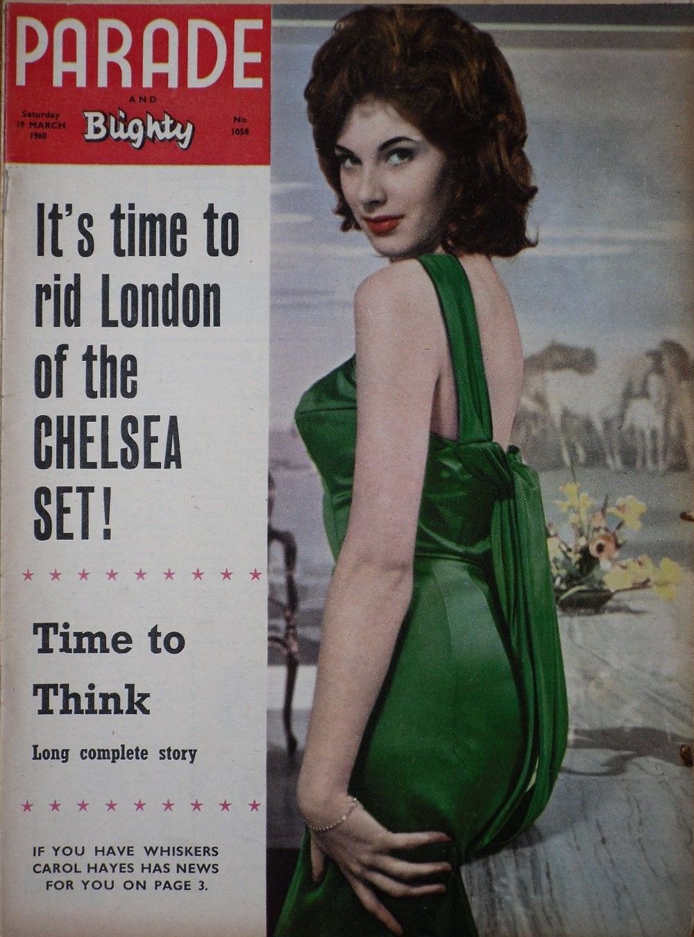PARADE UK magazine side cover Issue 1058 19 March 1960