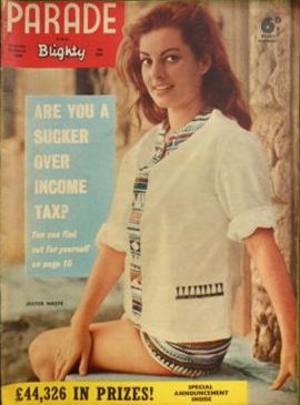 PARADE UK magazine side cover Issue 1059 26 March 1960