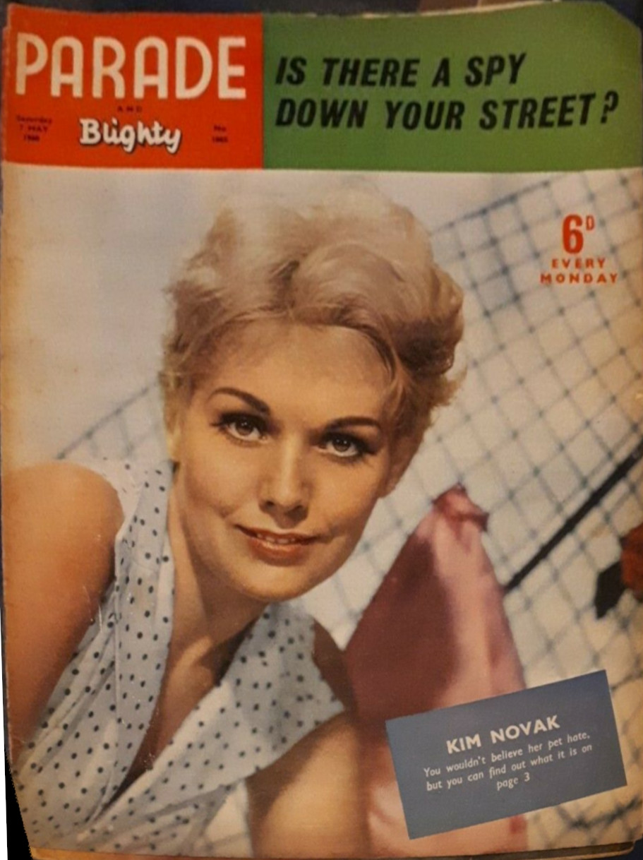 PARADE UK magazine side cover Issue 1065 7 May 1960