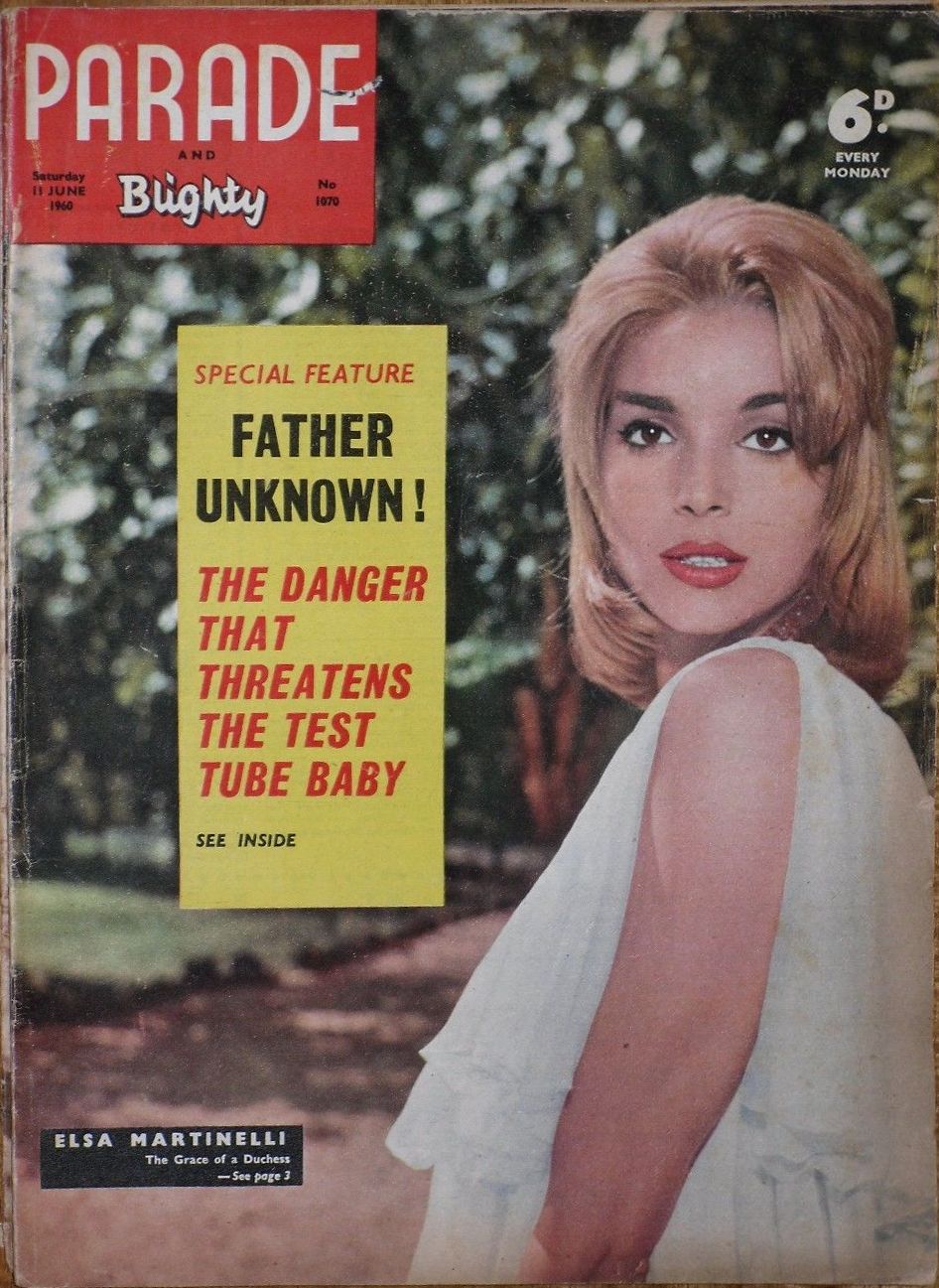 PARADE UK magazine side cover Issue 1070 11 June 1960