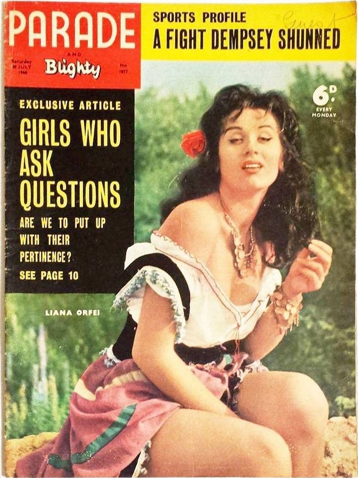 PARADE UK magazine side cover Issue 1077 31 July 1960