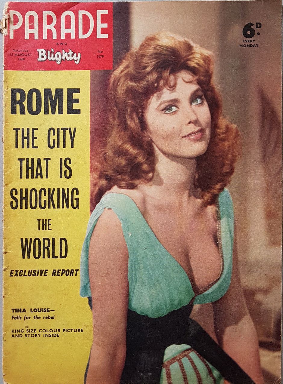 PARADE UK magazine side cover Issue 1079 13 August 1960