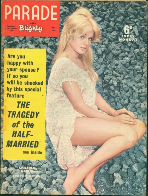 PARADE UK magazine side cover Issue 1080 20 August 1960