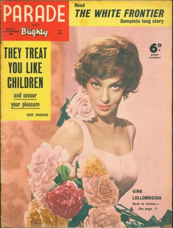 PARADE UK magazine side cover Issue 1083 10 September 1960