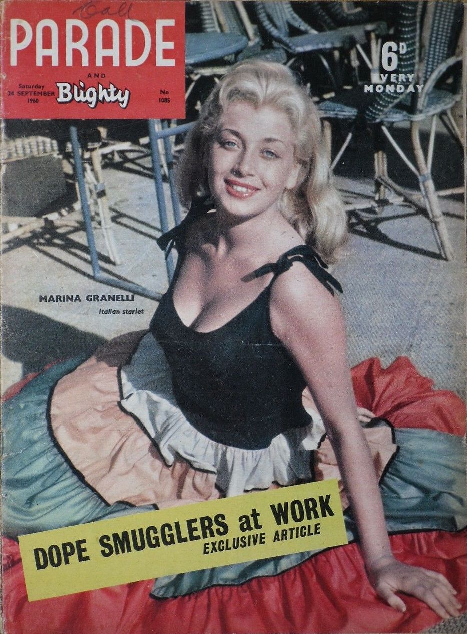PARADE UK magazine side cover Issue 1085 24 September 1960