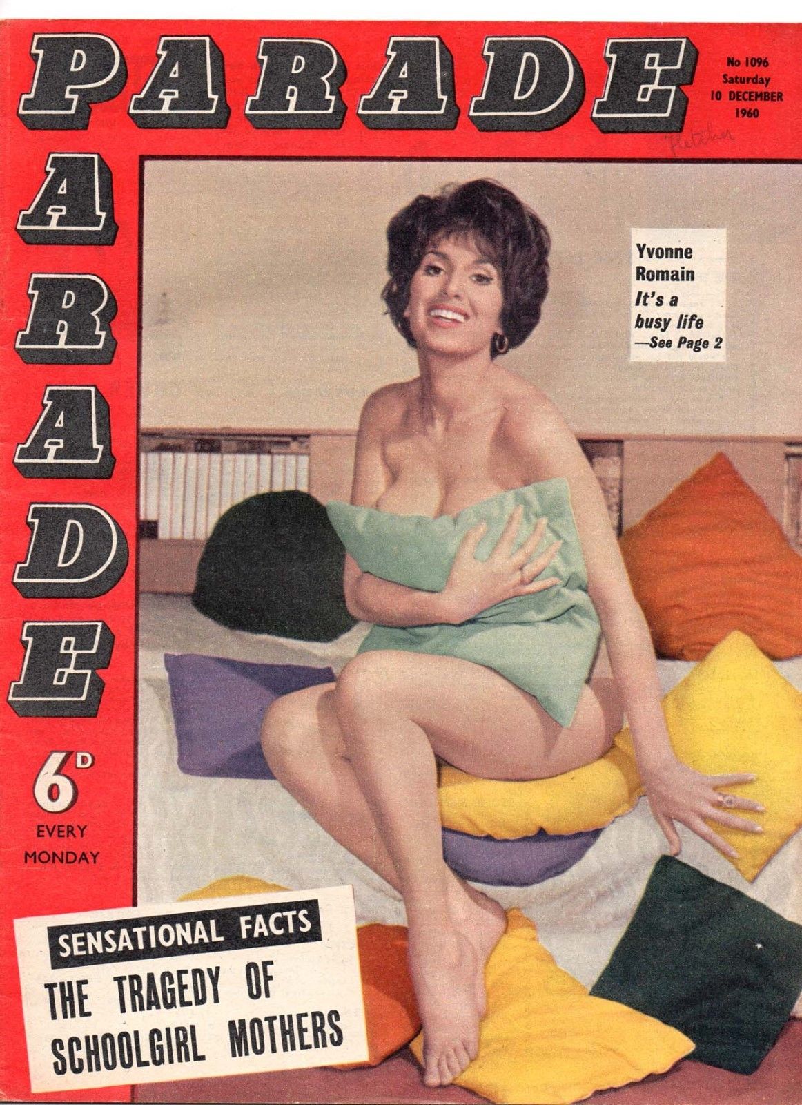 PARADE UK magazine side cover Issue 1096 10 December 1960