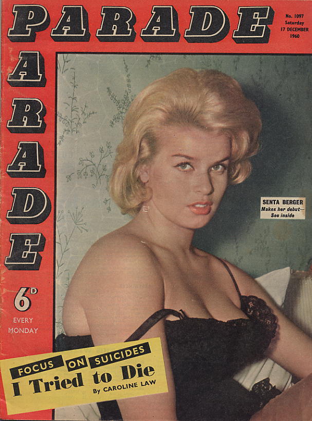 PARADE UK magazine side cover Issue 1097 17 December 1960