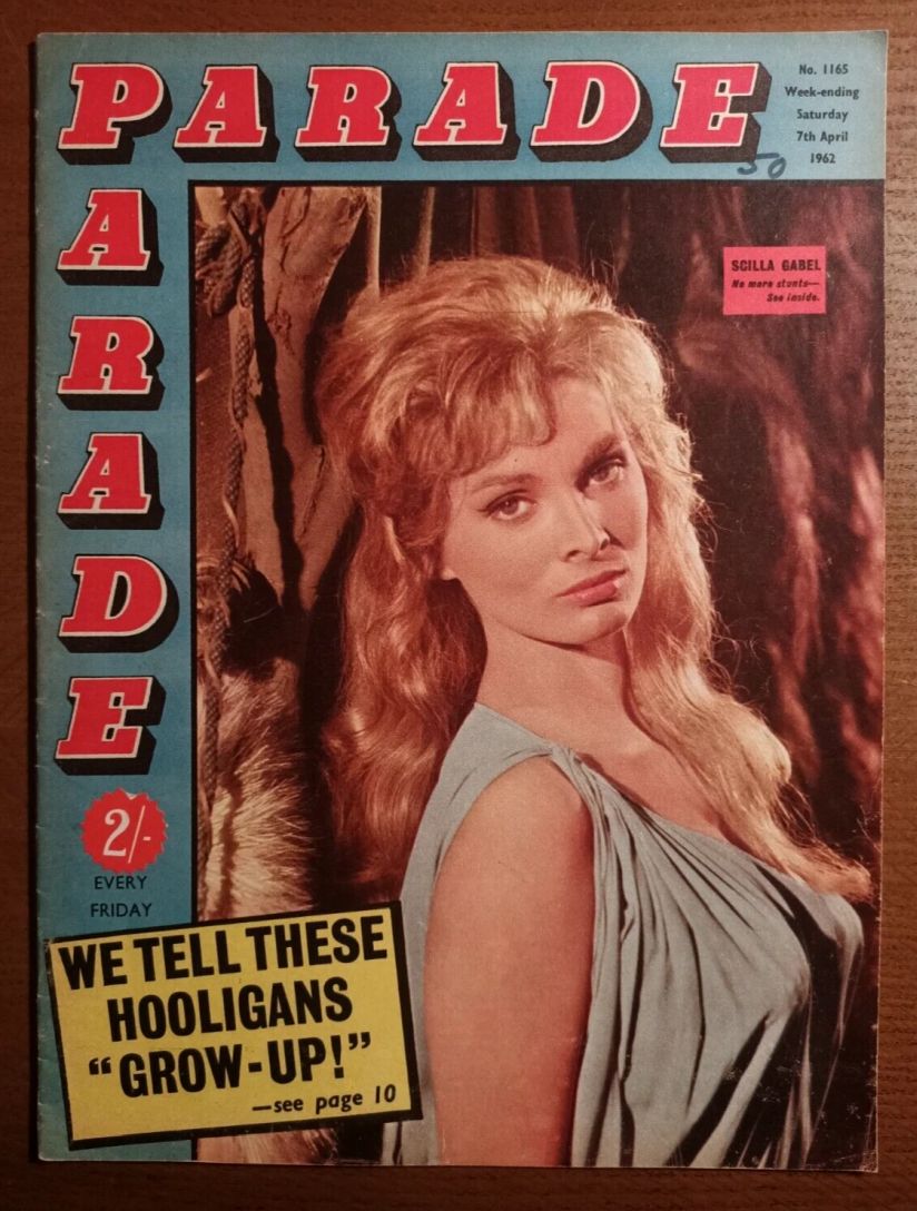 PARADE UK magazine side cover Issue 1165 7 April 1962