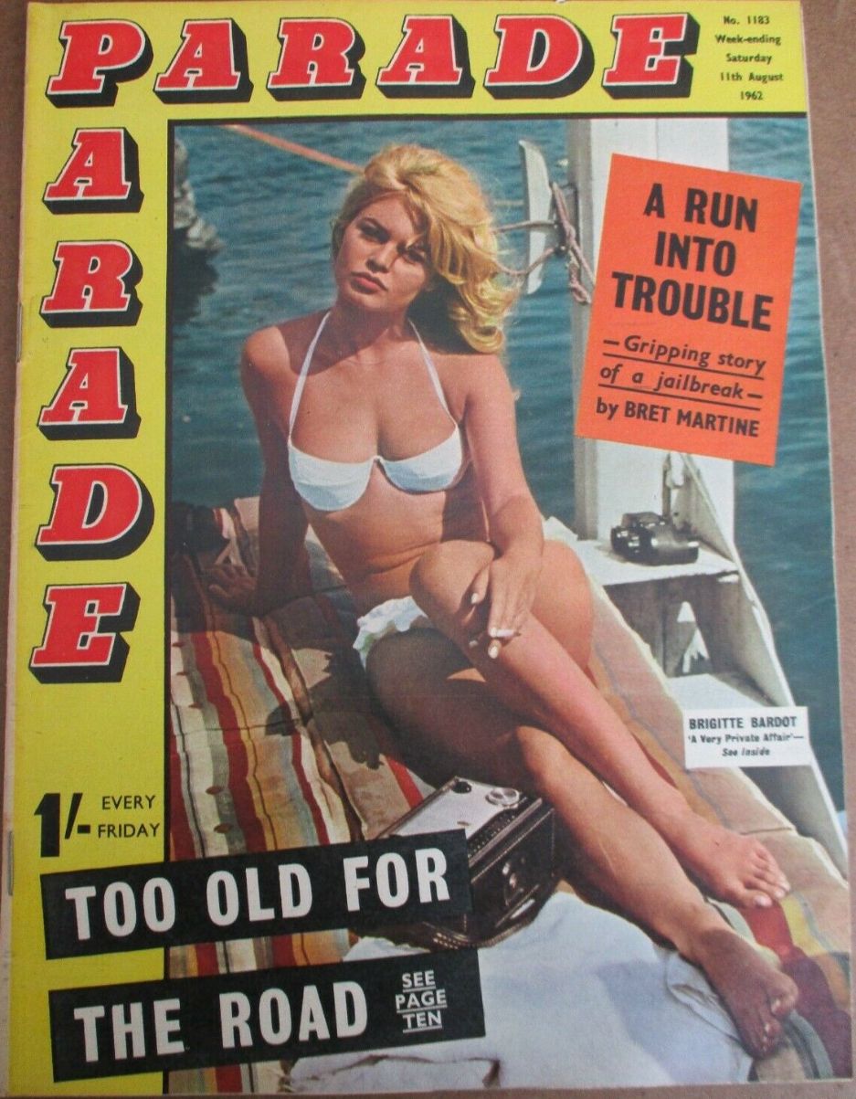 PARADE UK magazine side cover Issue 1183 11 August 1962