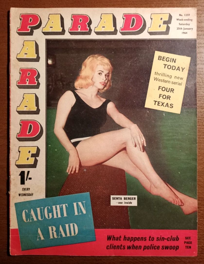 PARADE UK magazine side cover Issue 1259 25 January 1964