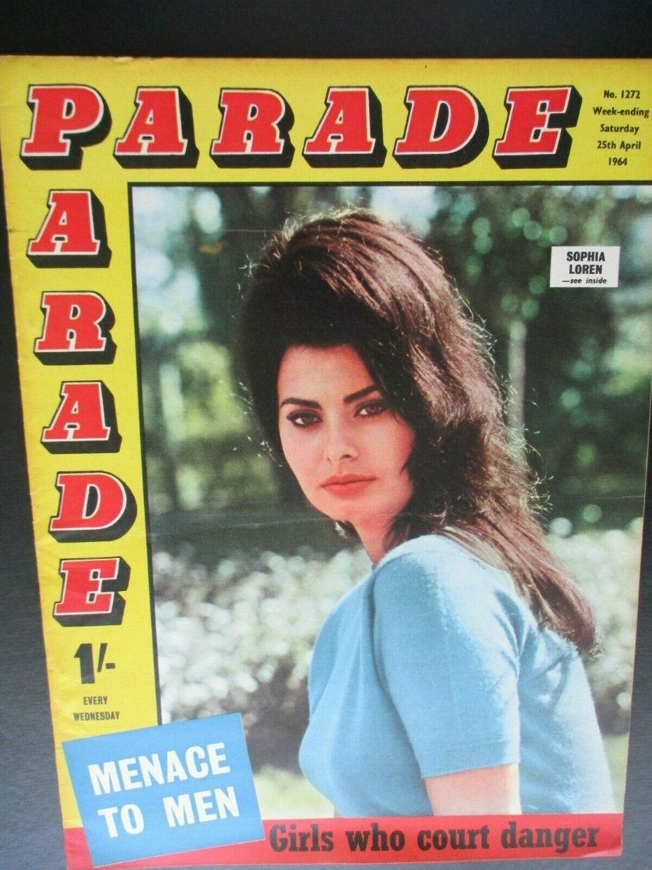 PARADE UK magazine side cover Issue 1272 25 April 1964