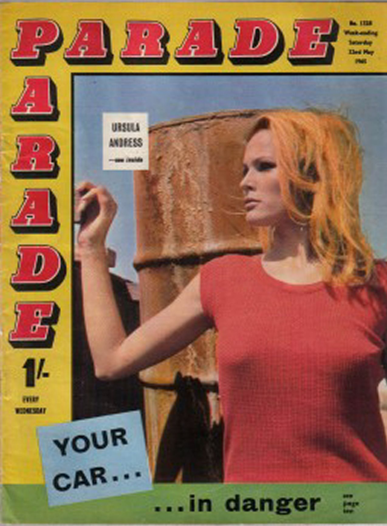 PARADE UK magazine side cover Issue 1328 22 May 1965