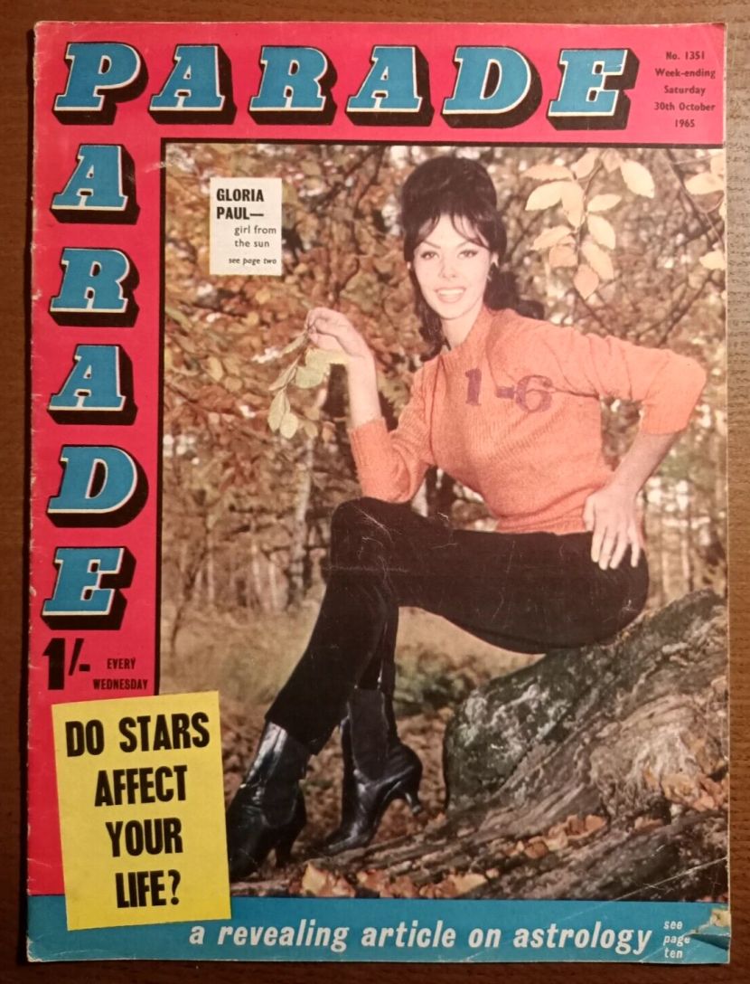 PARADE UK magazine side cover Issue 1351 30 October 1965
