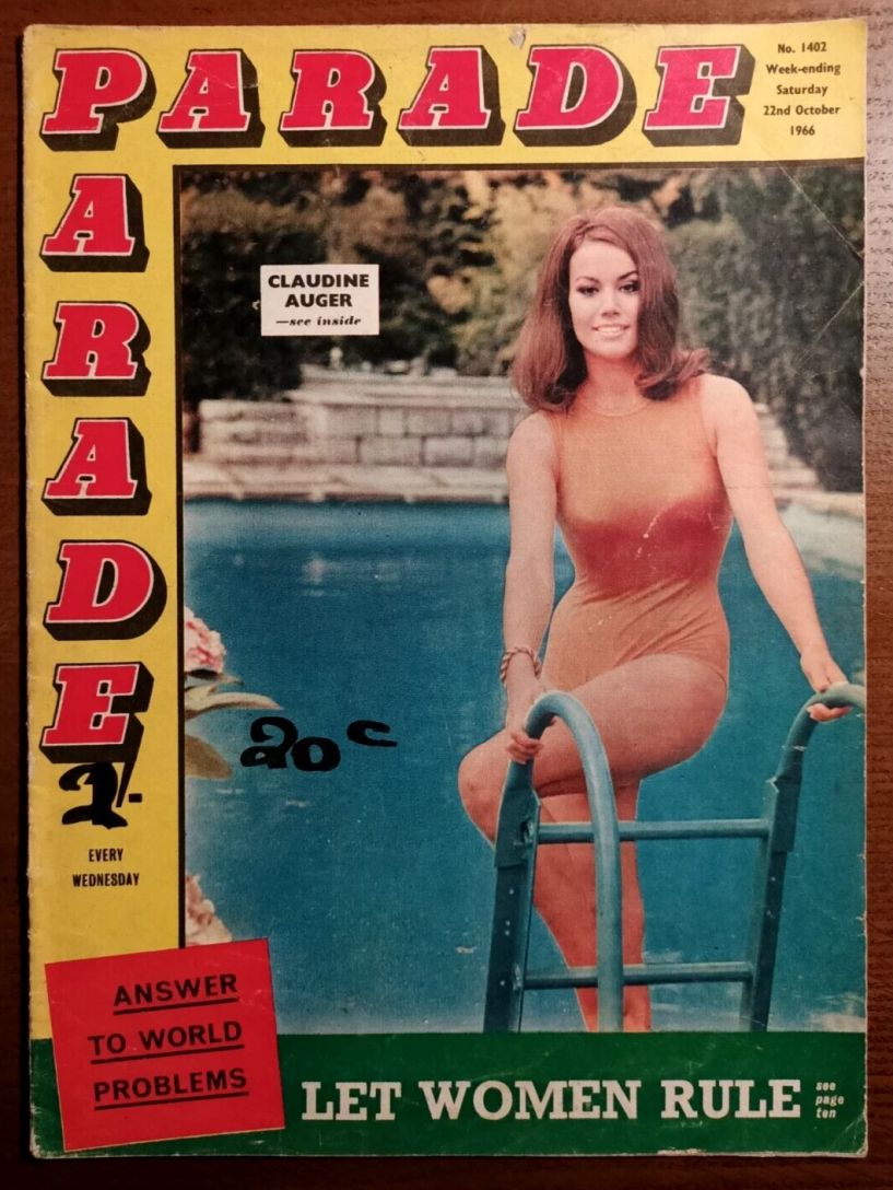 PARADE UK magazine side cover Issue 1402 22 October 1966