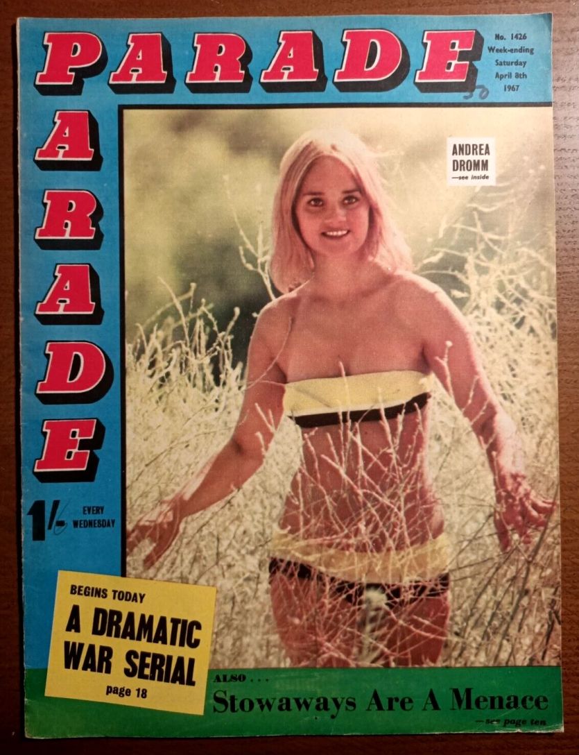 PARADE UK magazine side cover 8 April 1967
