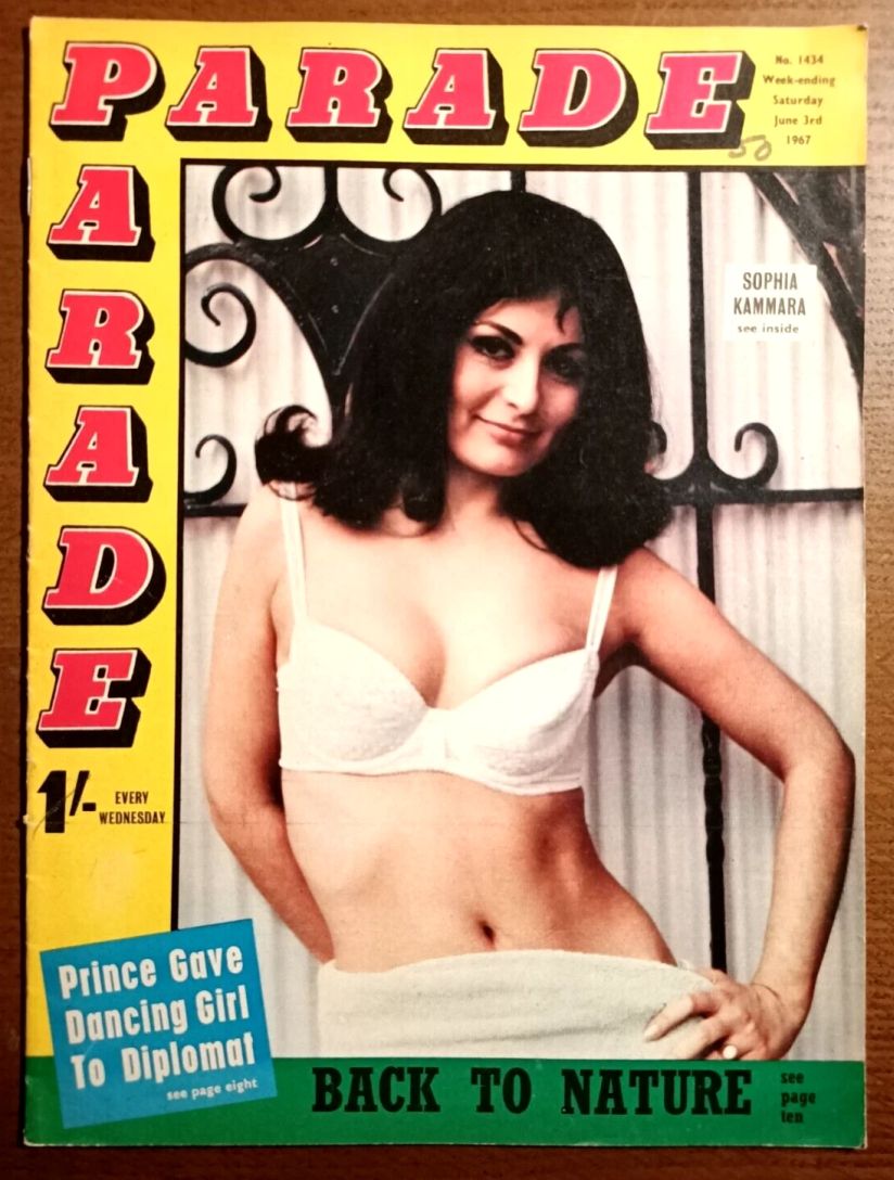 PARADE UK magazine side cover 3 June 1967
