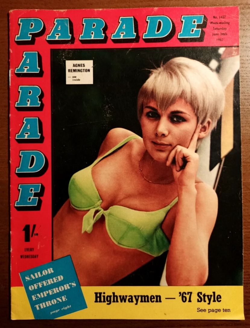 PARADE UK magazine side cover Issue 1437 24 June 1967
