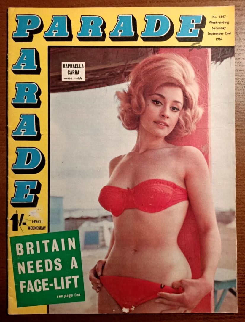 PARADE UK magazine side cover Issue 1447 2 September 1967