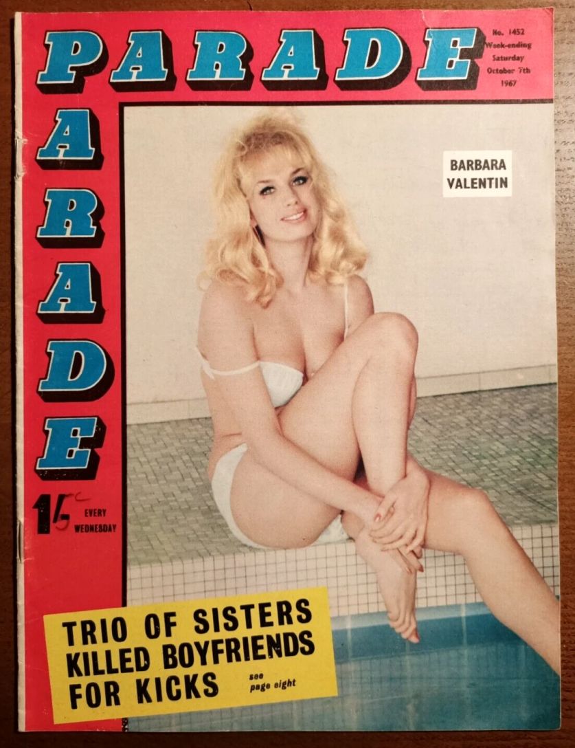 PARADE UK magazine side cover Issue 1452 7 October 1967