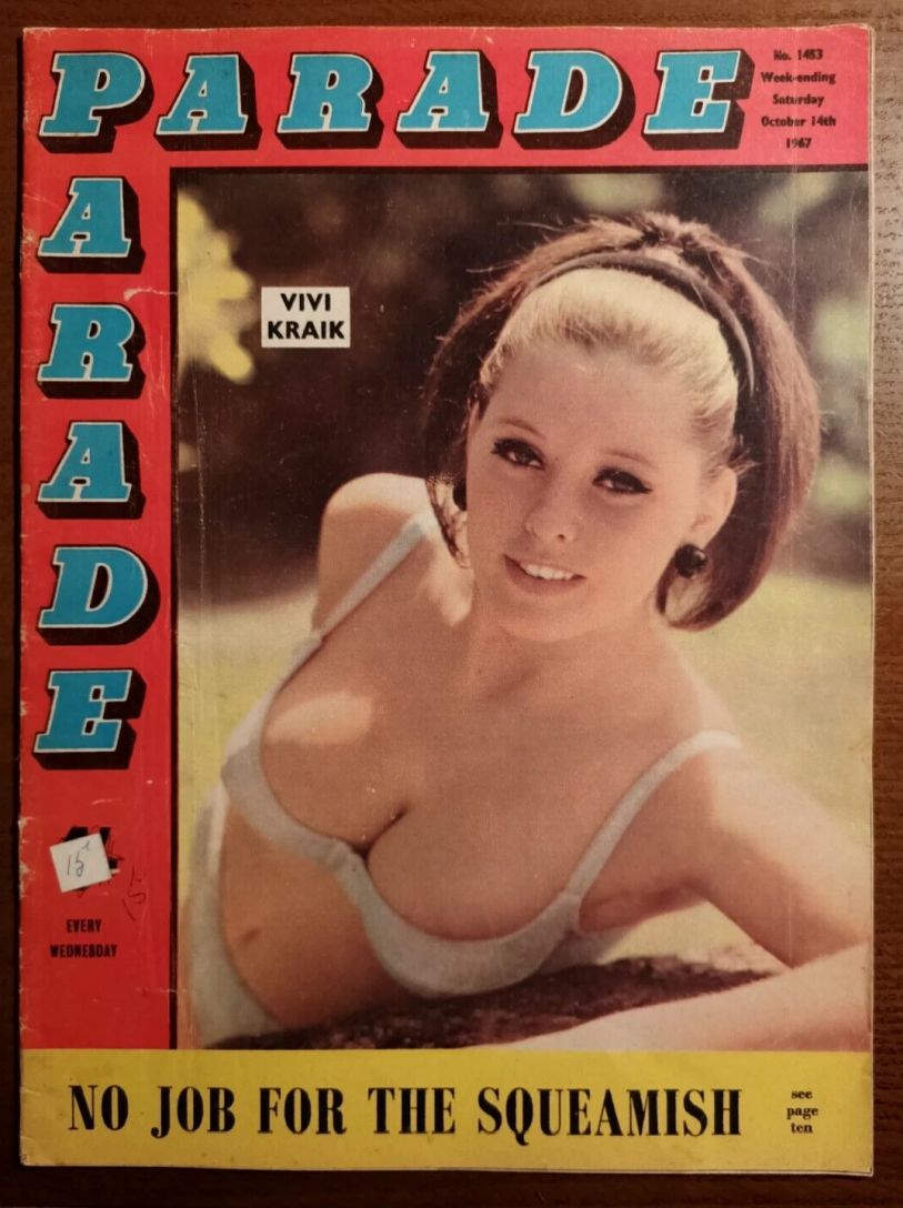 PARADE UK magazine side cover Issue 1453 14 October 1967