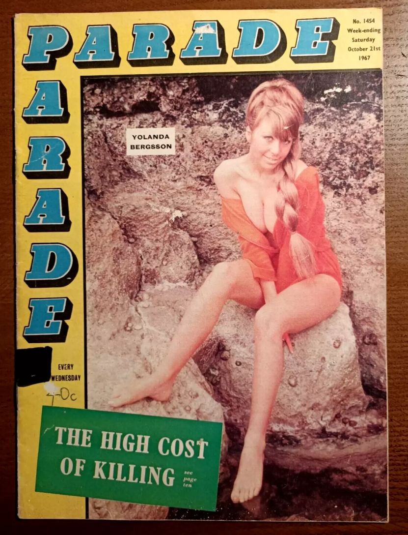 PARADE UK magazine side cover Issue 1454 21 October 1967