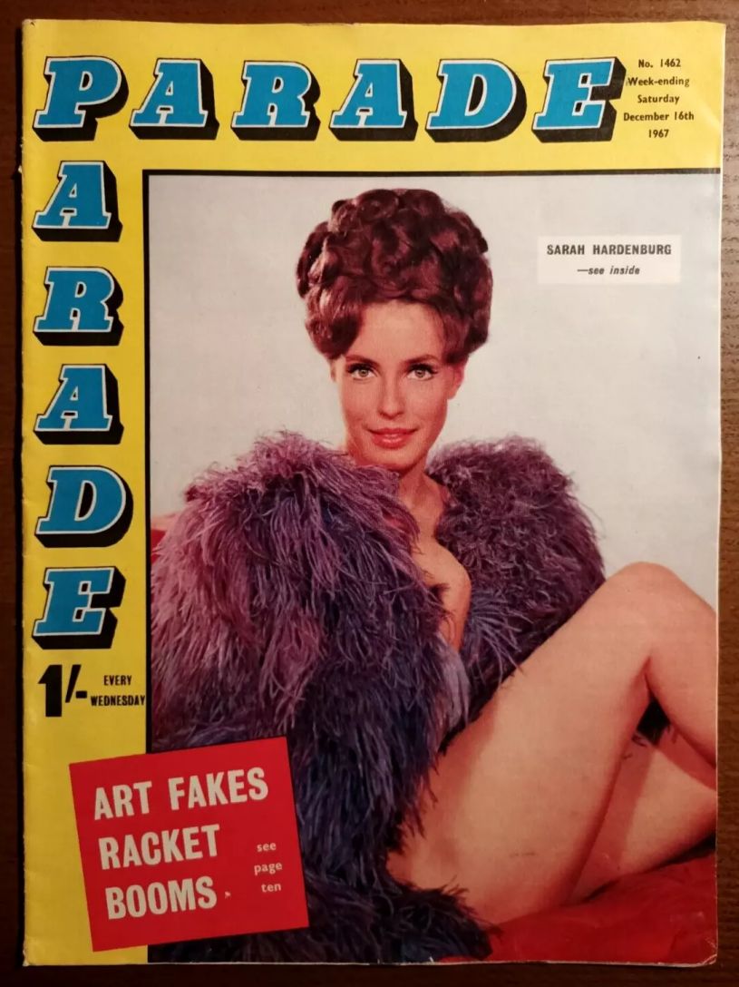 PARADE UK magazine side cover 16 December 1967
