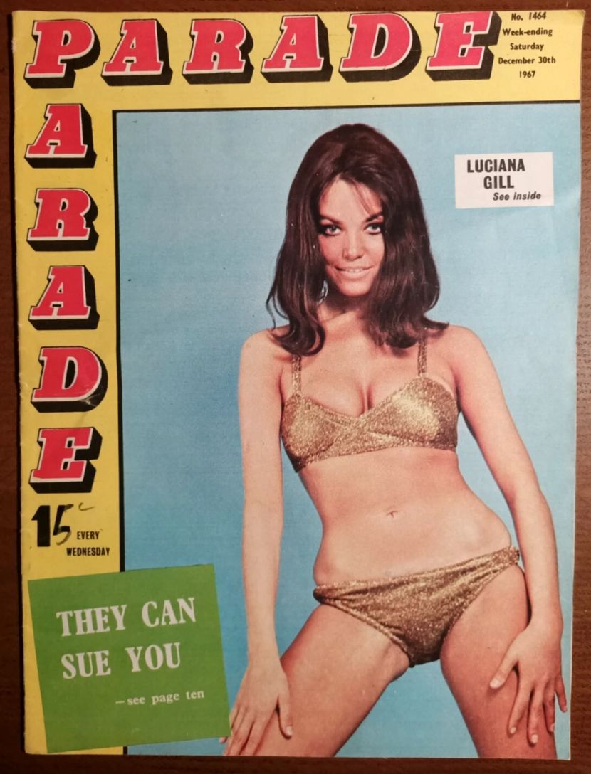 PARADE UK magazine side cover Issue 1464 30 December 1967