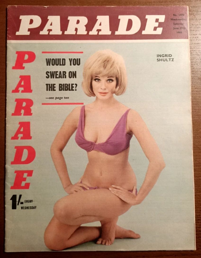PARADE UK magazine side cover Issue 1490 29 June 1968