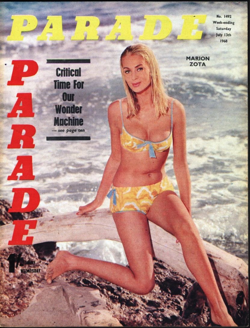 PARADE UK magazine side cover Issue 1492 13 July 1968