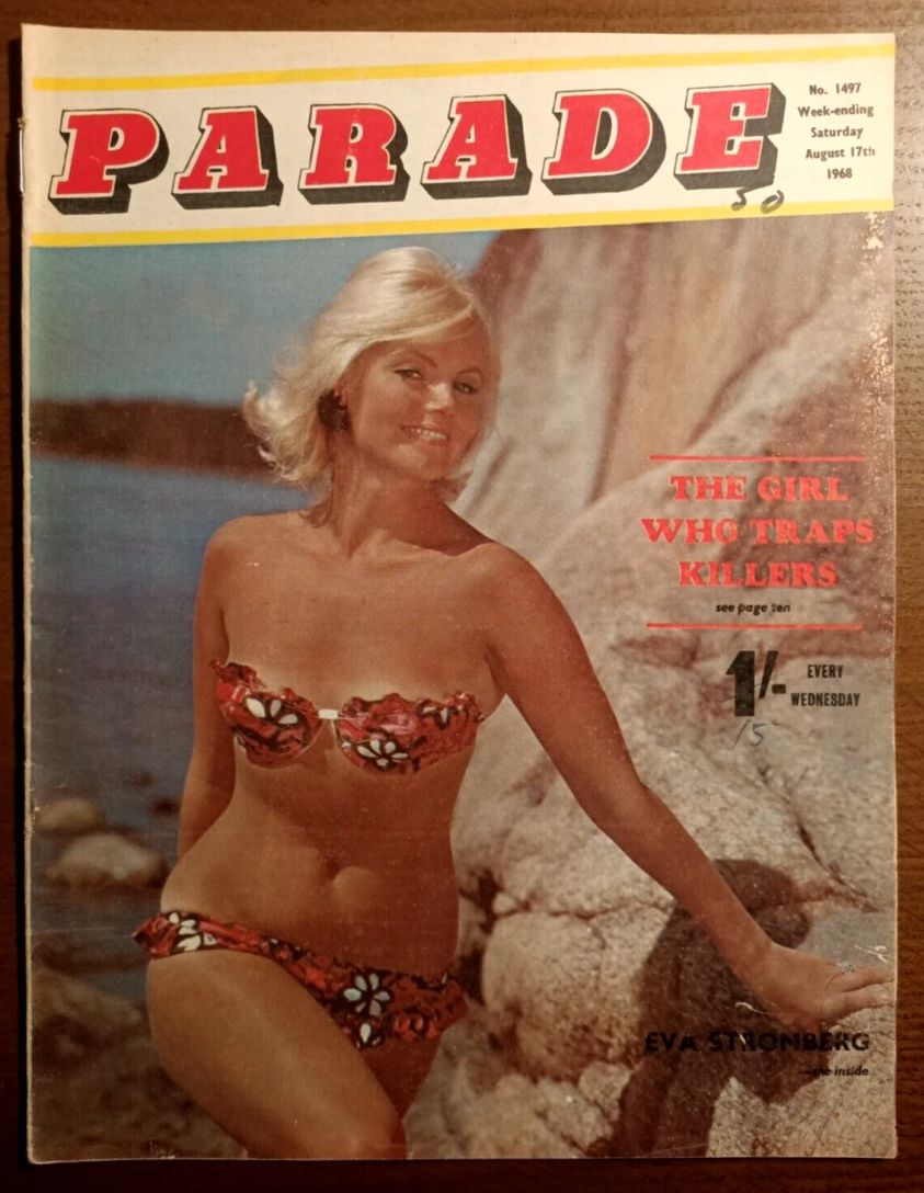 PARADE UK magazine side cover Issue 1497 17 August 1968