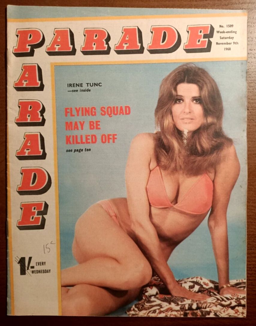 PARADE UK magazine side cover Issue 1509 9 November 1968