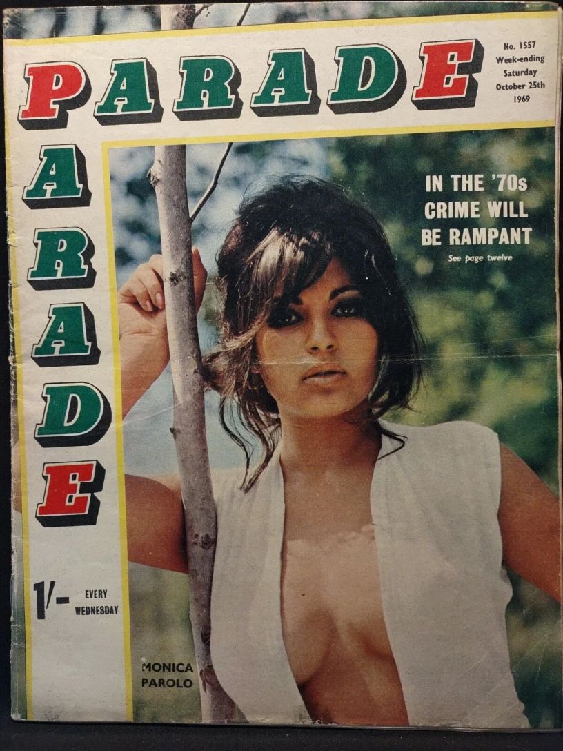 PARADE UK magazine side cover Issue 1557 25 October 1969