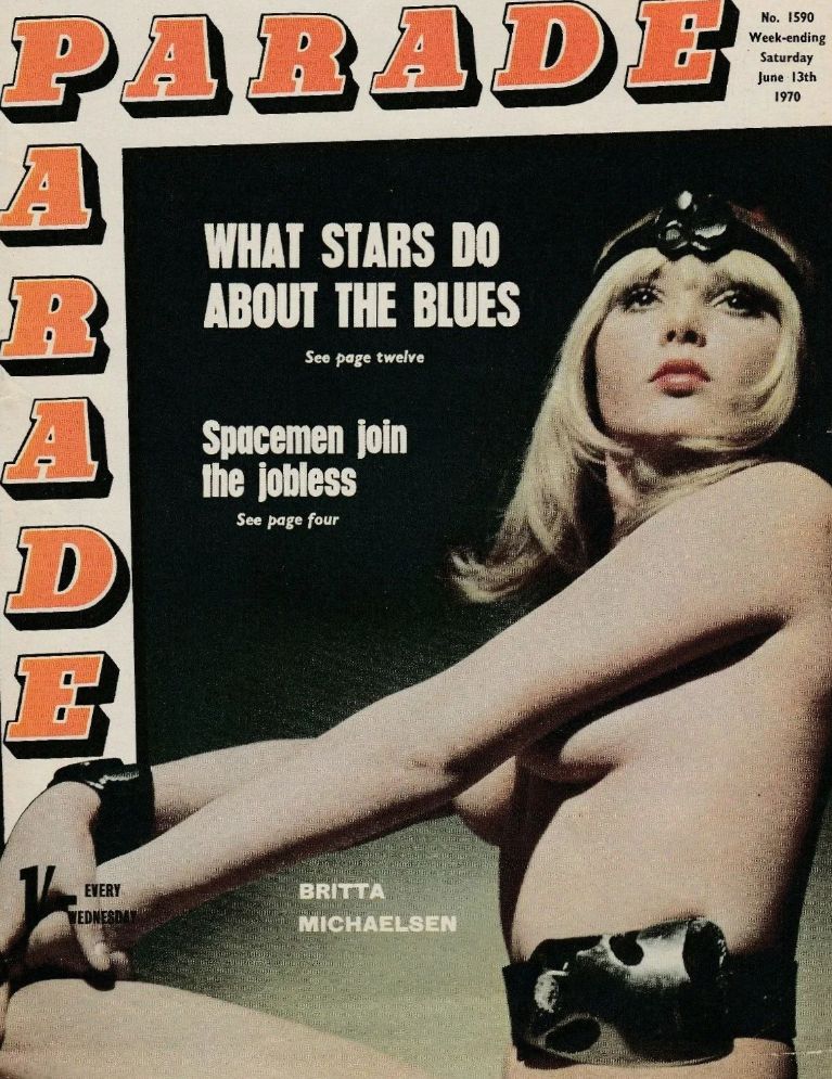 PARADE UK magazine side cover Issue 1590 13 June 1970