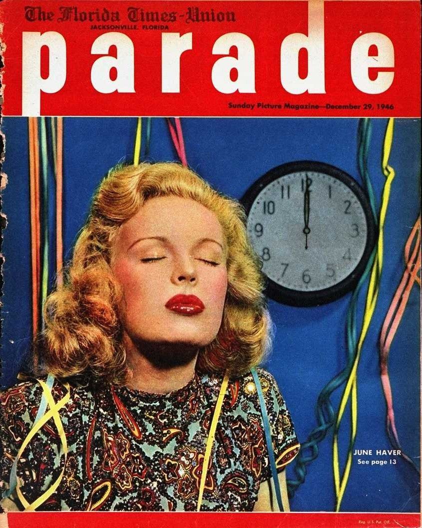 PARADE (USA) magazine side cover 29 December 1946