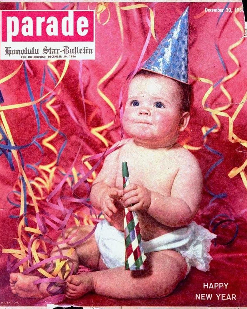 PARADE (USA) magazine side cover 29 December 1956