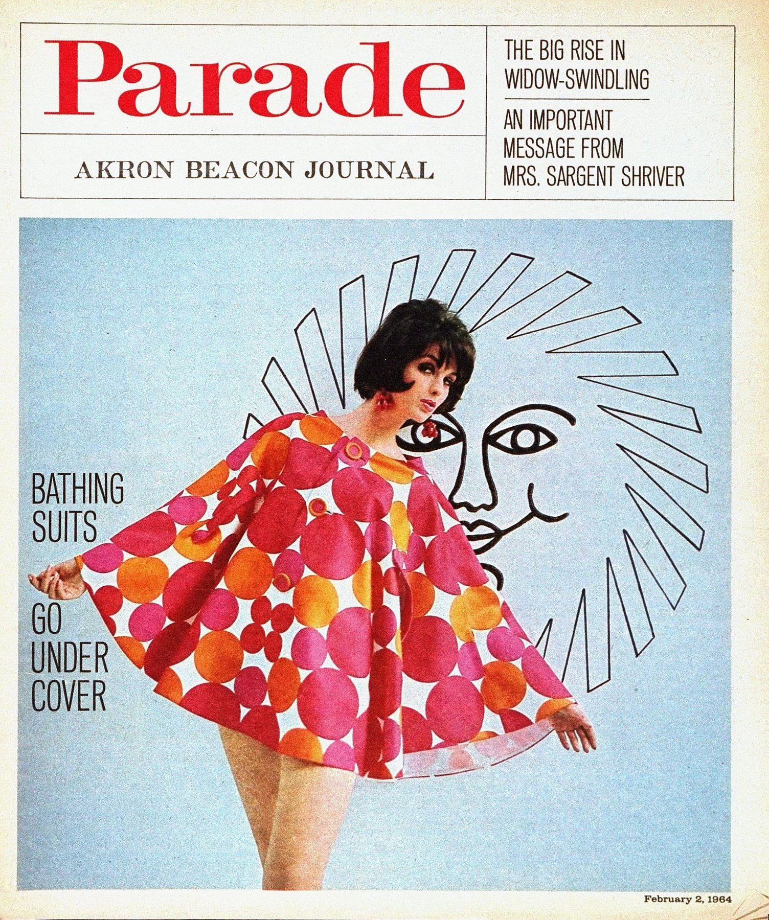 PARADE (USA) magazine side cover 2 February 1964