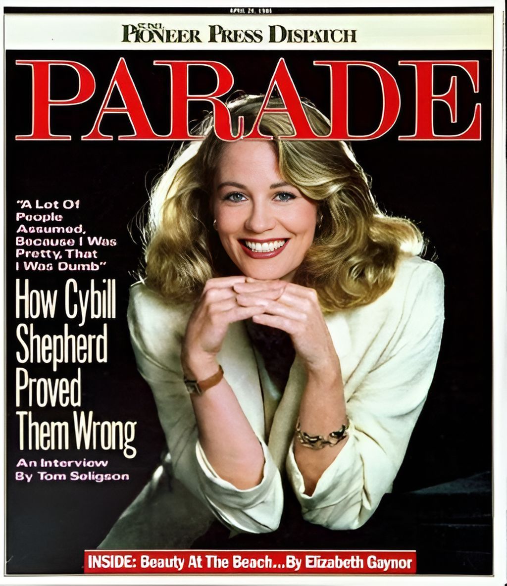 PARADE (USA) magazine side cover 20 April 1986