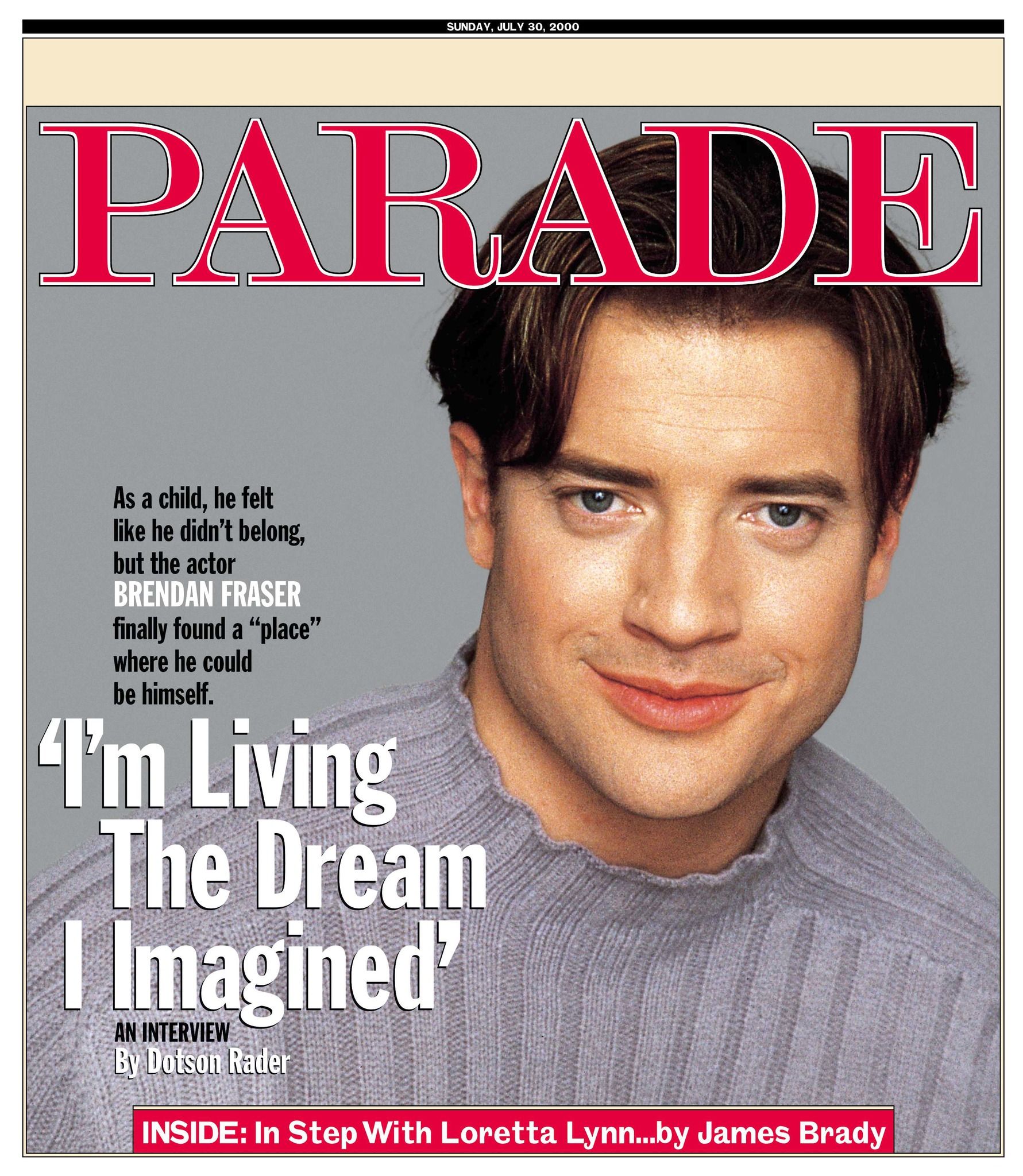 PARADE (USA) magazine side cover 30 July 2000