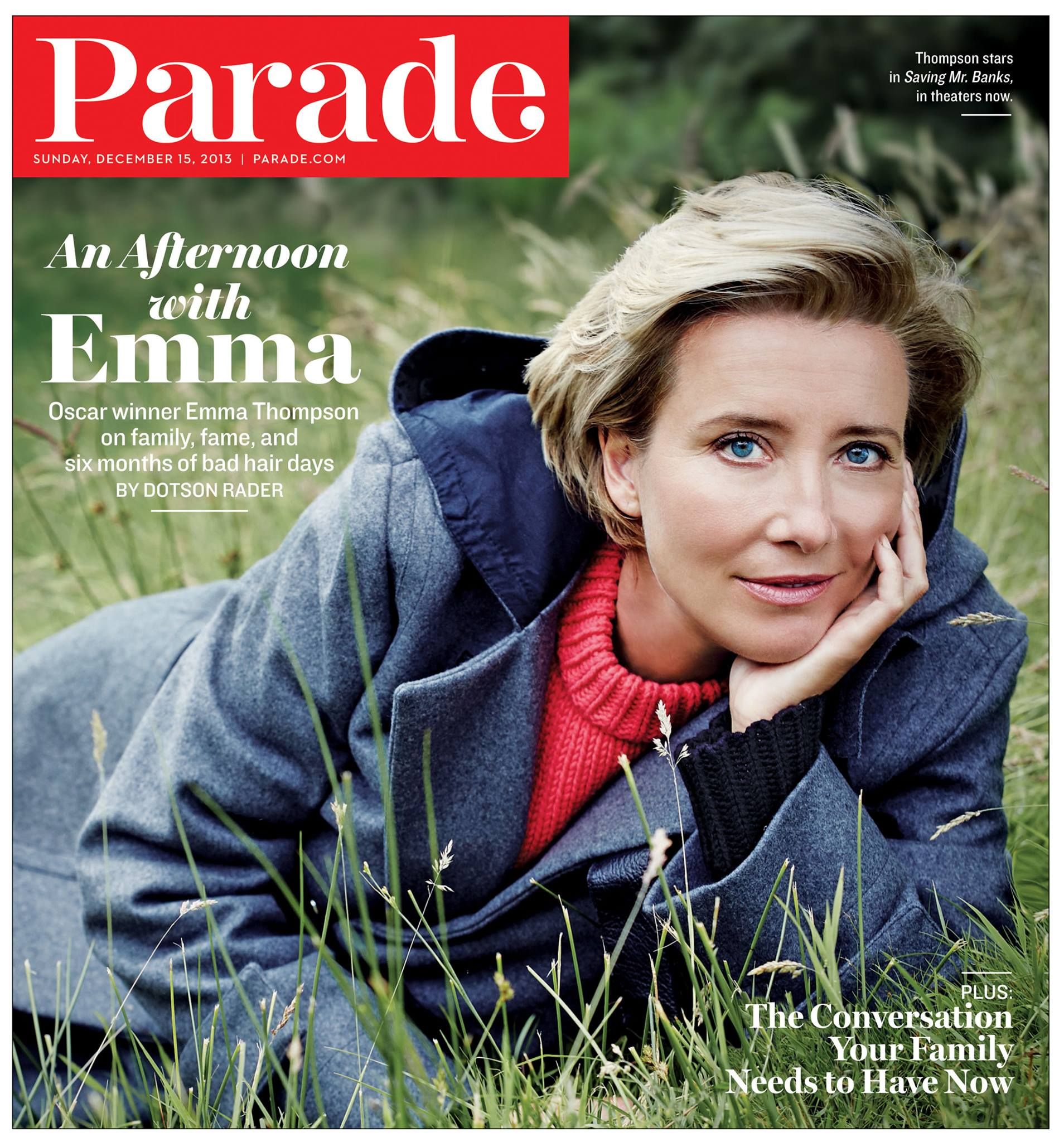 PARADE (USA) magazine side cover 13 September 2013