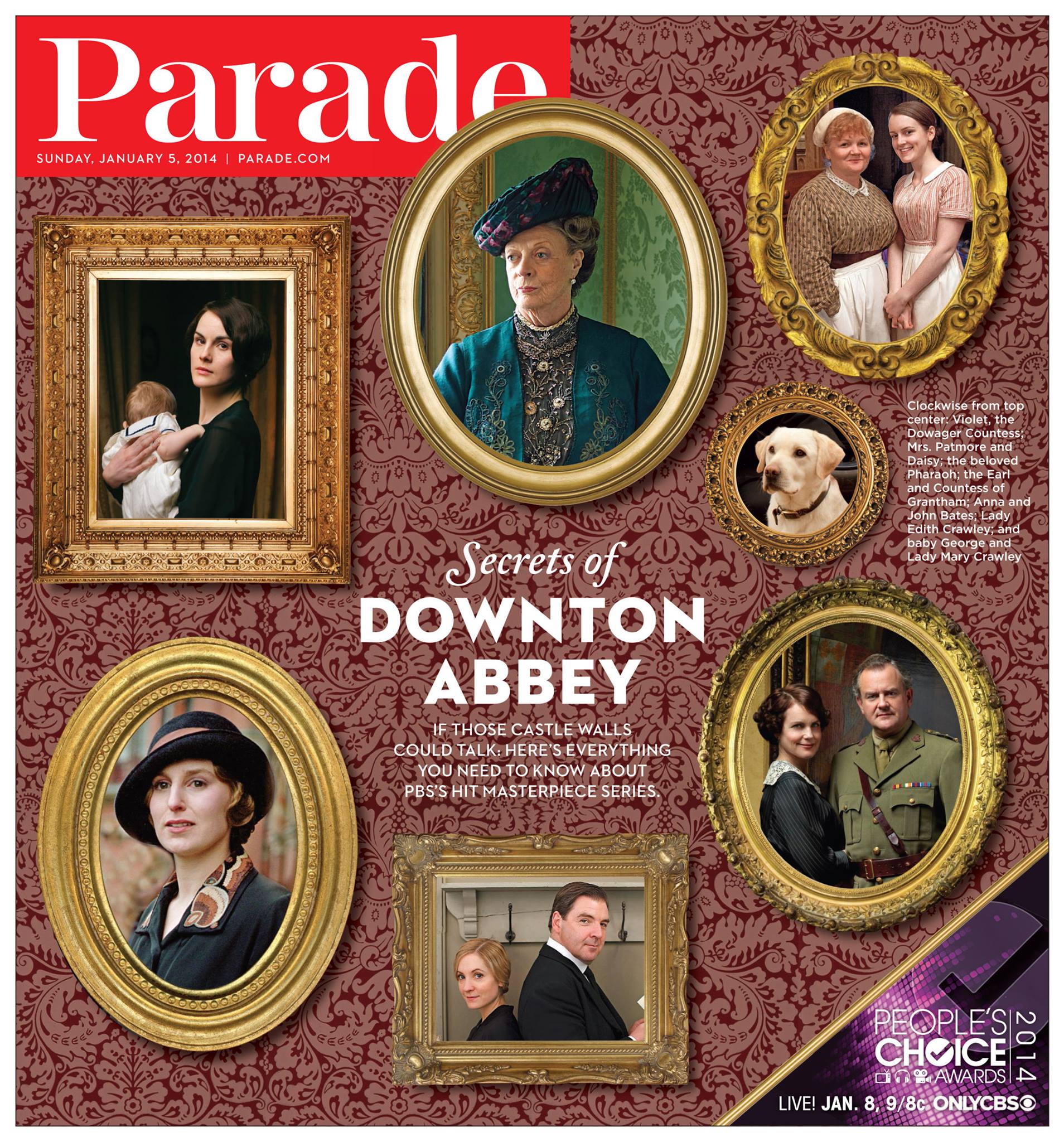 PARADE (USA) magazine side cover 5 January 2014