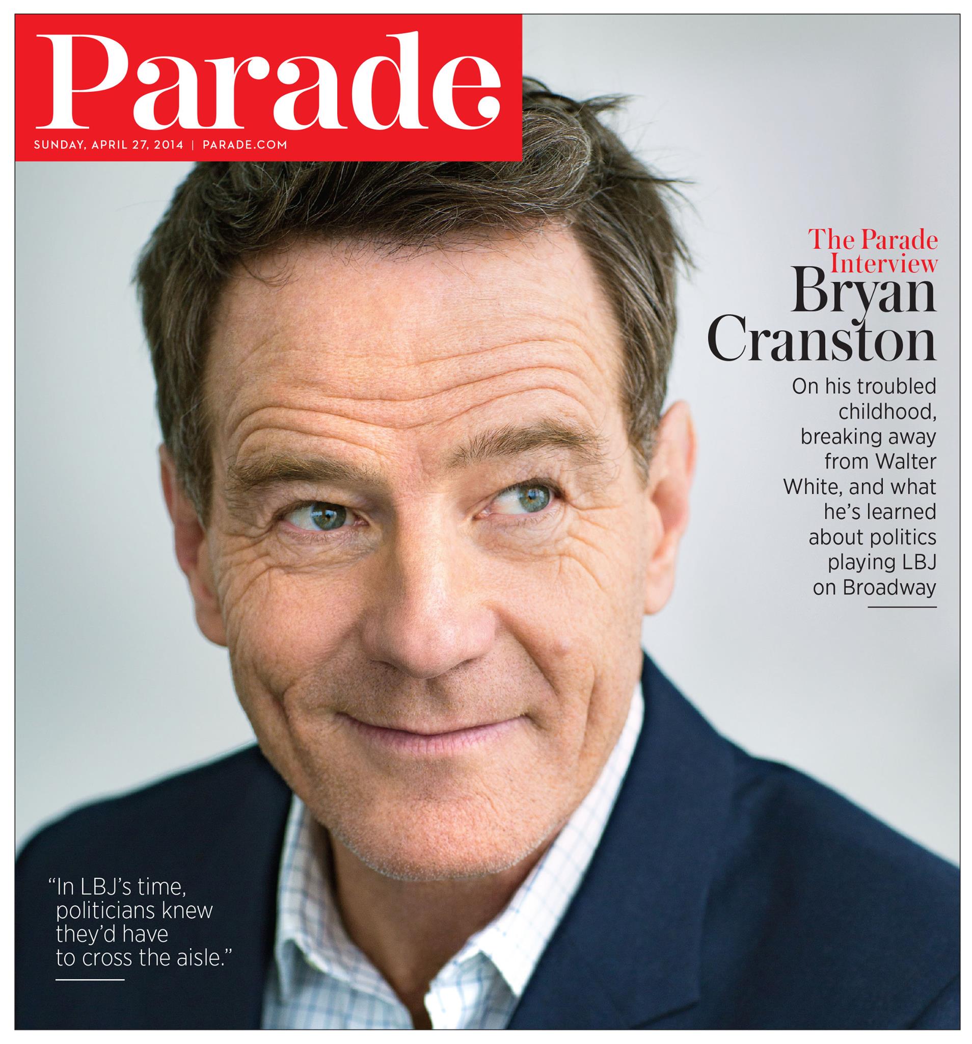 PARADE (USA) magazine side cover 27 April 2014