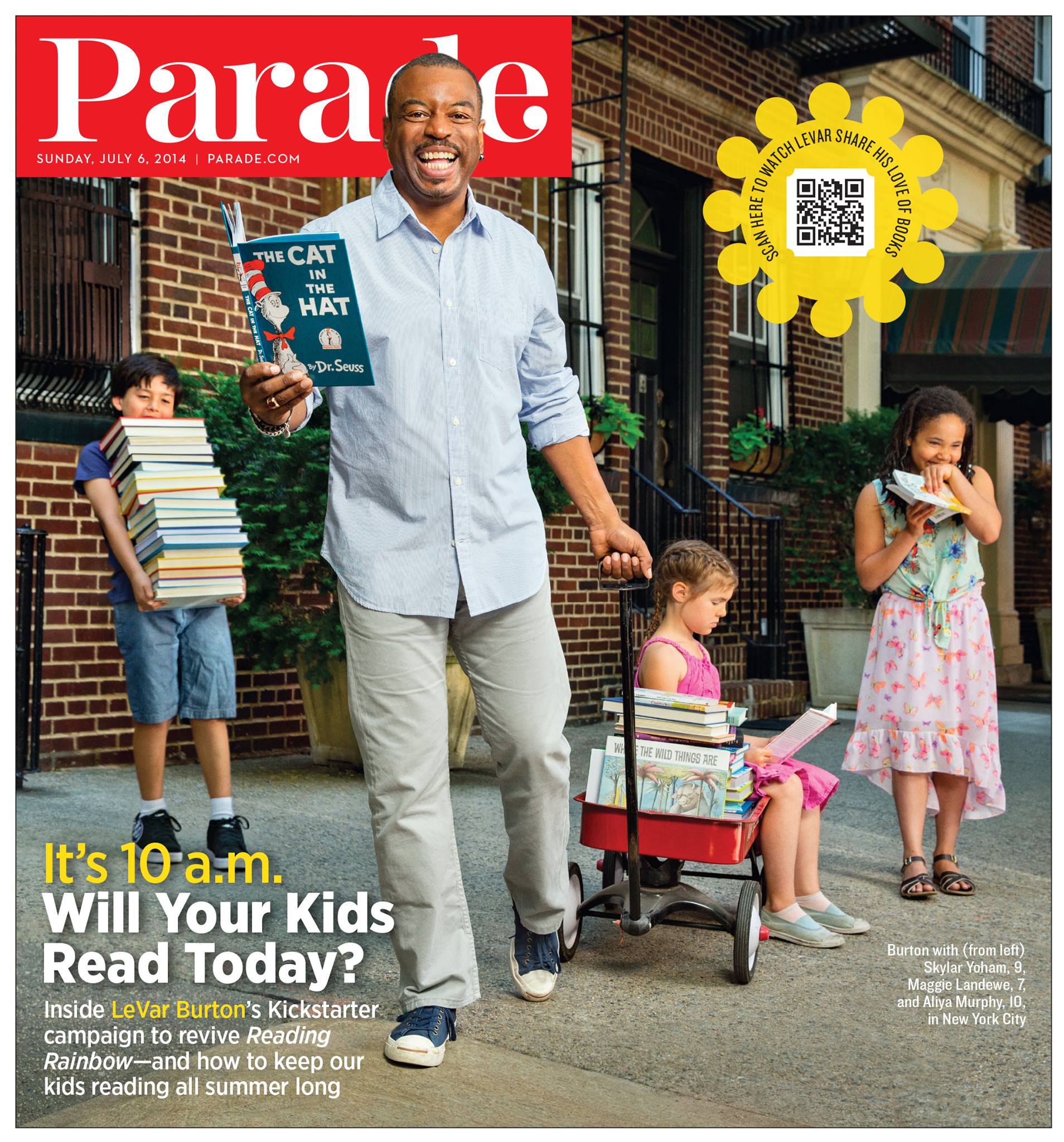 PARADE (USA) magazine side cover 6 July 2014