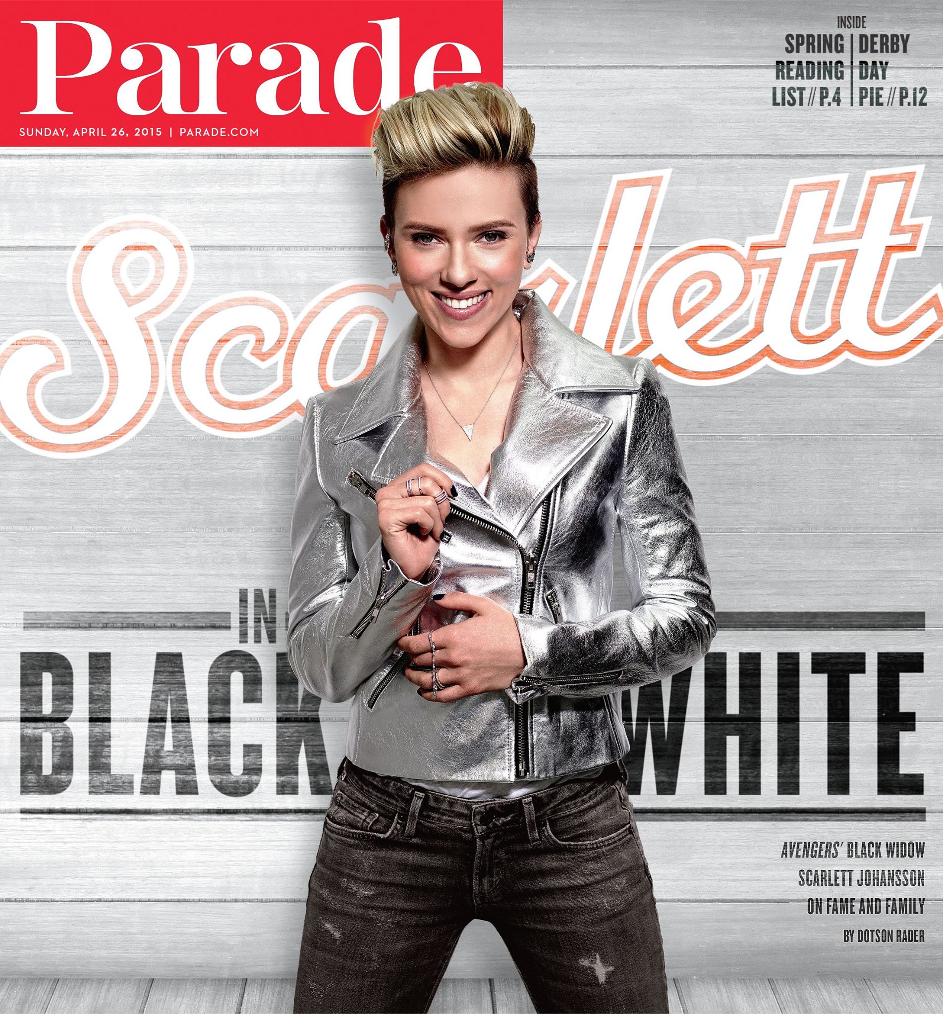 PARADE (USA) magazine side cover 26 April 2015
