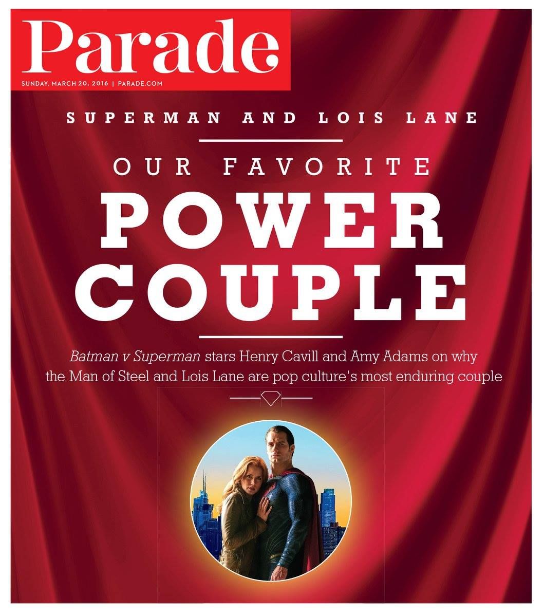 PARADE (USA) magazine side cover 20 March 2016