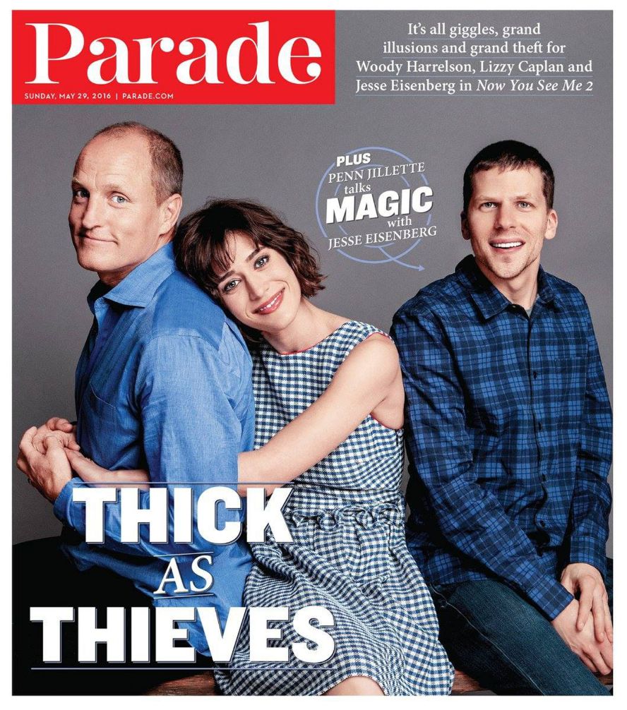 PARADE (USA) magazine side cover 29 May 2016