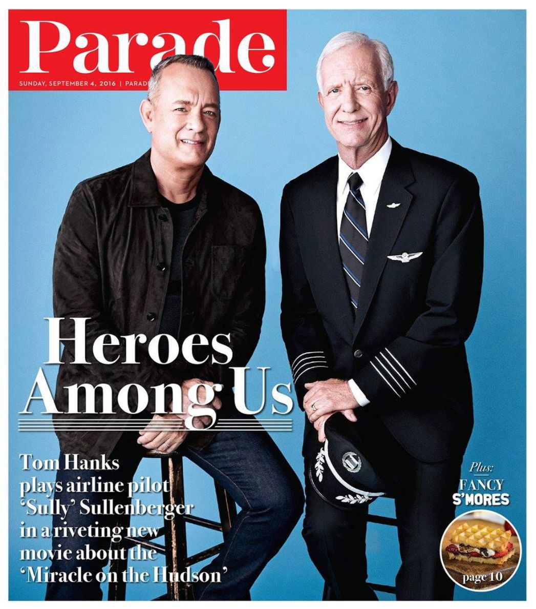 PARADE (USA) magazine side cover 4 September 2016