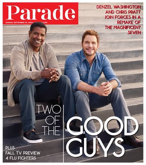 PARADE (USA) magazine side cover 18 September 2016