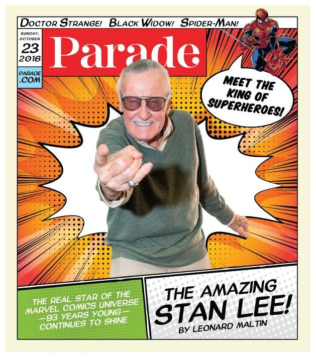 PARADE (USA) magazine side cover 26 October 2016