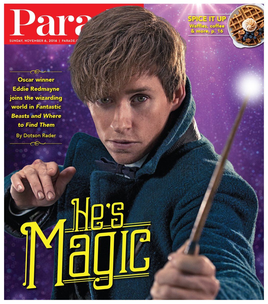 PARADE (USA) magazine side cover 6 November 2016